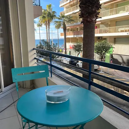 Juan Les Pins Sea View In The Heart Of Town With Its Merchants * Αντίμπ